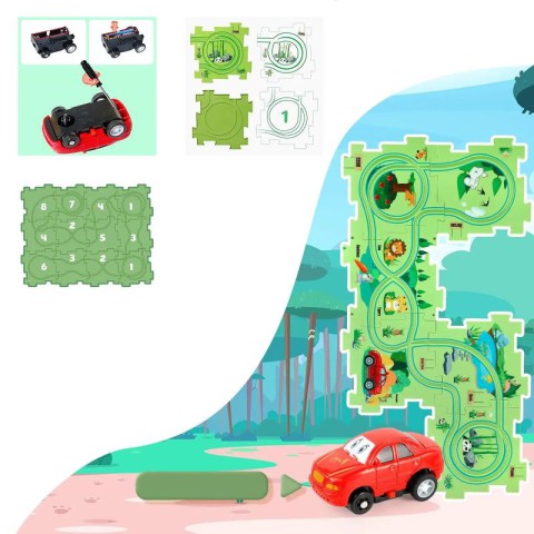 Розвиваюча іграшка-пазл SHT 1103B Forest Park (25pcs) Green