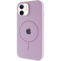 Чохол Silicone Case Full Protective (AA) with MagSafe для Apple iPhone 11 (6.1") Бузковий / Lilac