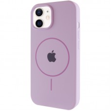 Чохол Silicone Case Full Protective (AA) with MagSafe для Apple iPhone 11 (6.1") Бузковий / Lilac