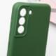 Чохол TPU GETMAN Liquid Silk Full Camera для Samsung Galaxy S22+ Зелений / Dark green