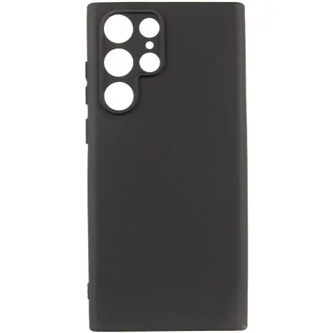 Чохол TPU GETMAN Liquid Silk Full Camera для Samsung Galaxy S24 Ultra Чорний / Black