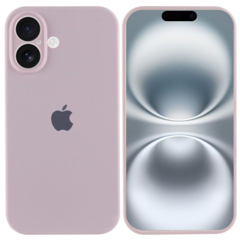 Чохол Silicone Case Full Camera Protective (AA) для Apple iPhone 16 (6.1") Рожевий / Chalk Pink