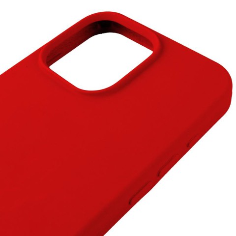 Чохол Silicone Case (AA) Logo with MagSafe для Apple iPhone 14 Pro Max (6.7") Червоний / Red