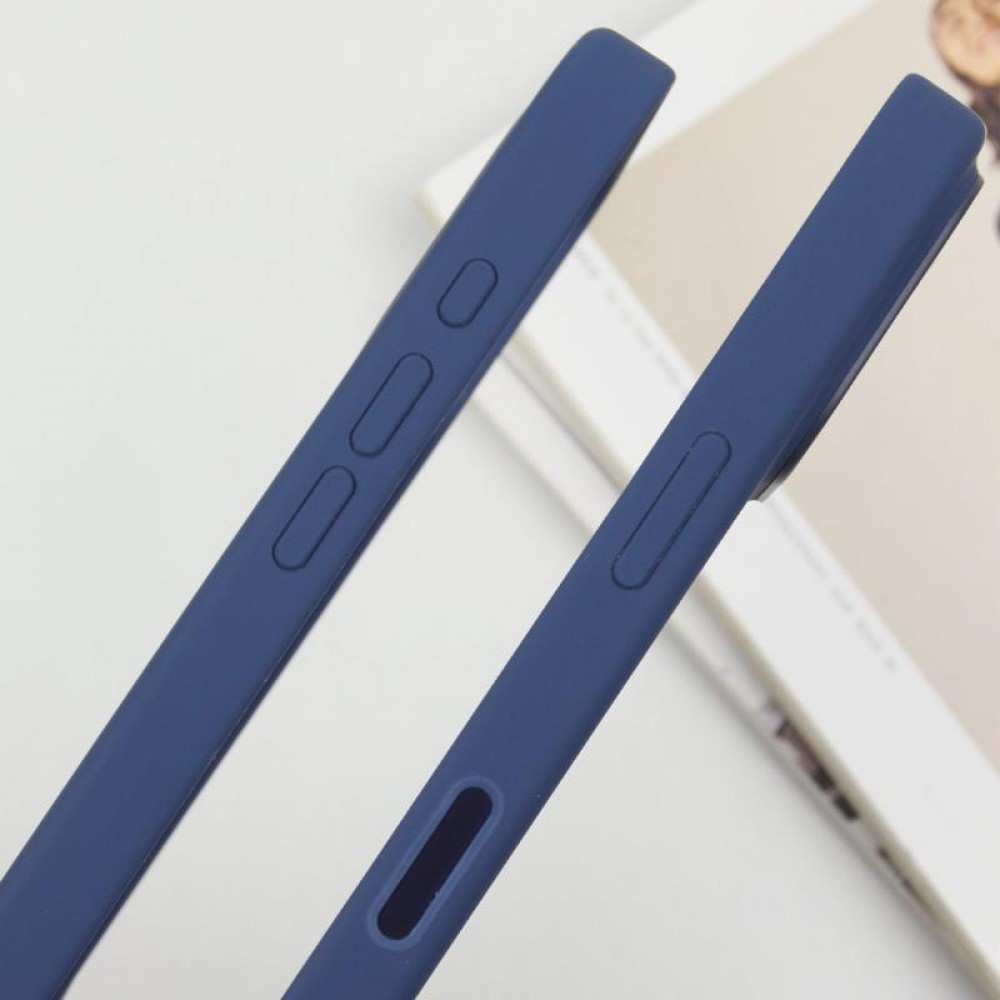 Чохол Silicone case (AAA) with Magsafe and Animation (button) для Apple iPhone 16 Pro Max (6.9") Denim