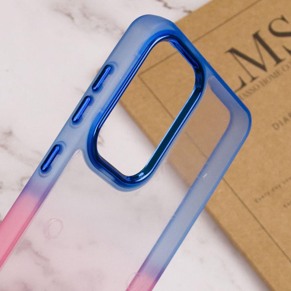 Чохол TPU+PC Fresh sip series для Xiaomi Redmi Note 11 Pro 4G/5G / 12 Pro 4G Рожевий / Синій