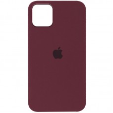 Чохол Silicone Case Full Protective (AA) для Apple iPhone 12 Pro Max (6.7") Бордовий / Plum