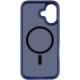 TPU+PC чохол Metal Buttons with MagSafe для Apple iPhone 17 (6.3") Синій / Navy Blue