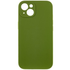 Чохол Silicone Case Full Camera Protective (AA) NO LOGO для Apple iPhone 13 (6.1") Зелений / Dark Olive