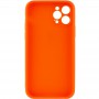 Силіконовий чохол Candy Full Camera для Apple iPhone 12 Pro (6.1") Помаранчевий / Orange