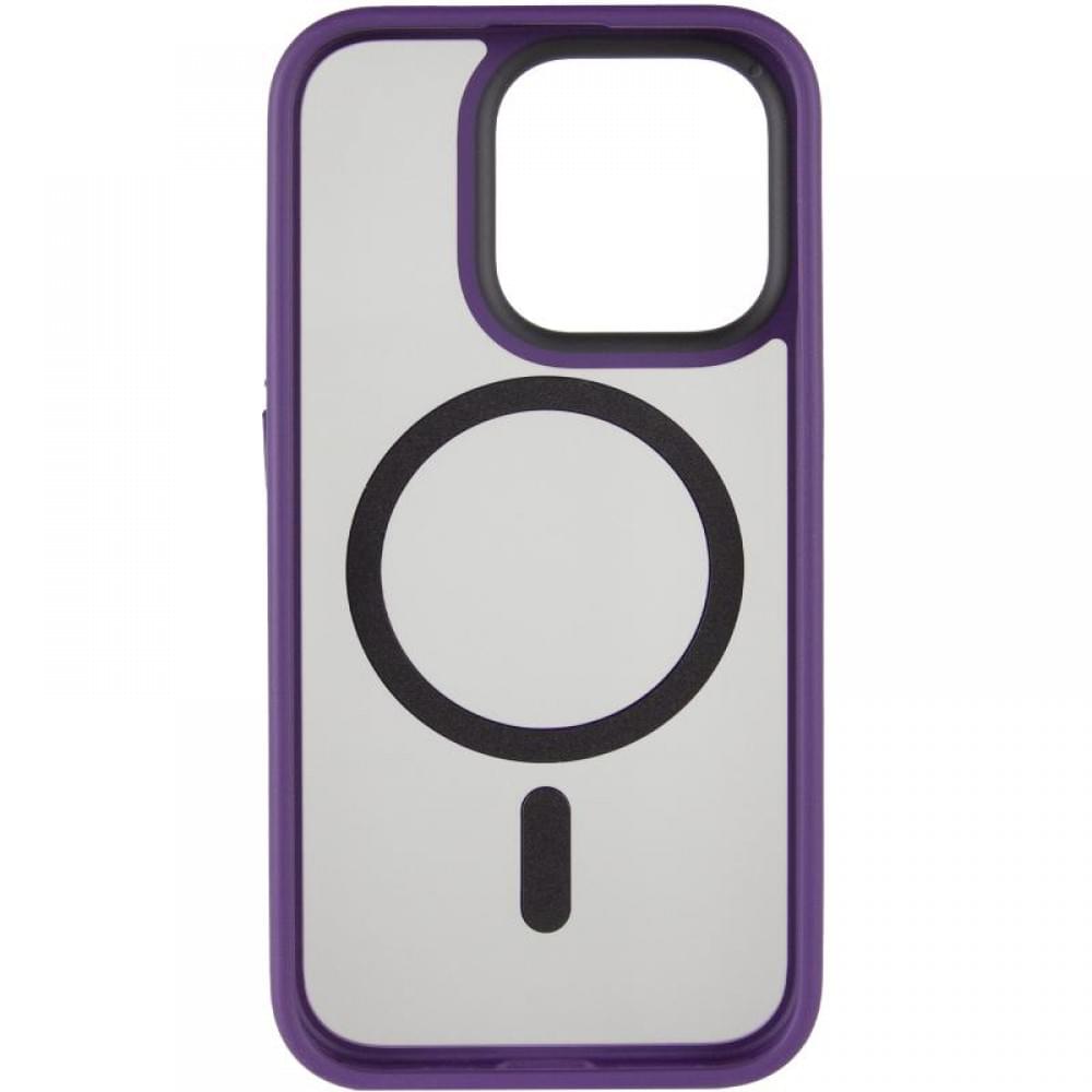 TPU+PC чехол Metal Buttons with MagSafe для Apple iPhone 15 Pro Max (6.7")