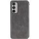 Шкіряний чохол книжка GETMAN Cubic (PU) для Samsung Galaxy M35 5G Сірий