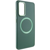 TPU чохол Bonbon Metal Style with MagSafe для Samsung Galaxy A35 Зелений / Army Green