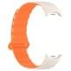 Ремінець Dual-color Magnetic для Xiaomi Mi Band 9/8/10 White / Orange