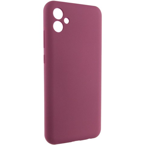 Чохол Silicone Cover Lakshmi Full Camera (AAA) для Samsung Galaxy A06 Бордовий / Plum