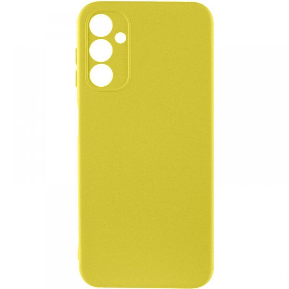Чохол TPU GETMAN Liquid Silk Full Camera для Samsung Galaxy M34 5G Жовтий / Flash