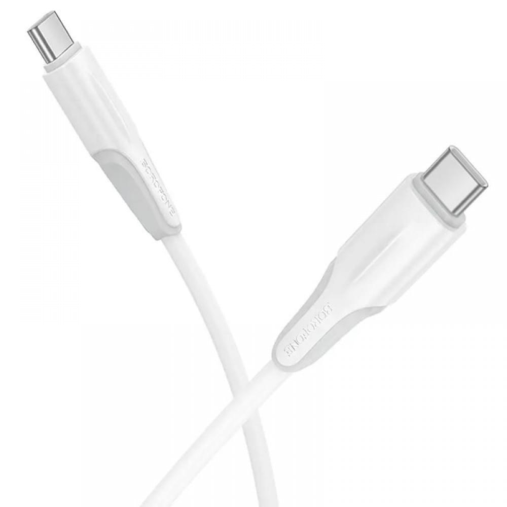 Дата кабель Borofone BX119 New Type-C to Type-C 60W (1m) White