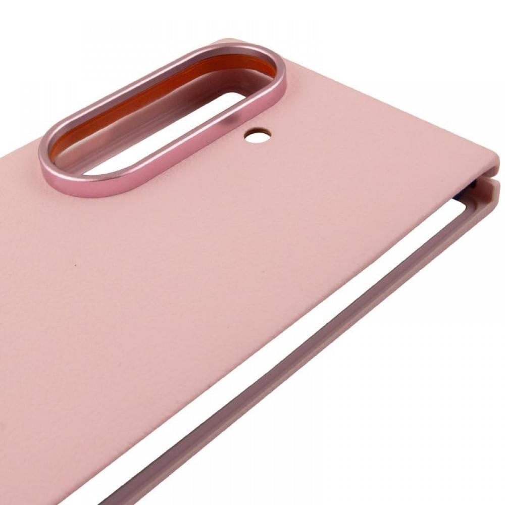 Шкіряний чохол Leather Case (AAA) для Samsung Galaxy Z Fold6 Pink