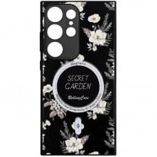 TPU+PC чохол Secret Garden with MagFit для Samsung Galaxy S24 Ultra Black
