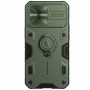 TPU+PC чохол Nillkin CamShield Armor no logo (шторка на камеру) для Apple iPhone 12 Pro / 12 Зелений