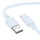 Дата кабель Borofone BX115 Lotto USB to Type-C 3A (1m) Blue