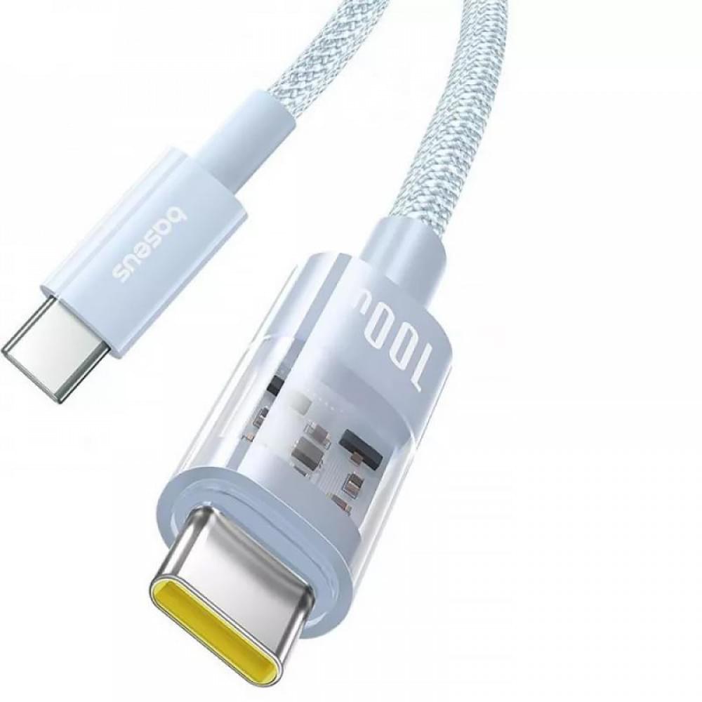 Дата кабель Baseus Gem Fast Charging Type-C to Type-C 100W (2m) (P10373000111-01) Blue
