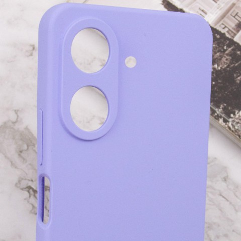 Чохол TPU GETMAN Liquid Silk Full Camera для Xiaomi Redmi 13C / Poco C65 Бузковий / Dasheen