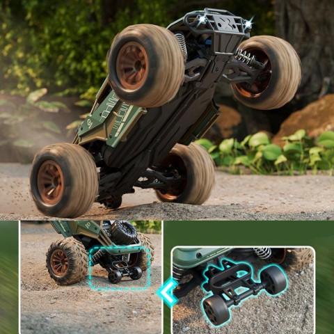 Машинка на радіокеруванні SCHE HW8809 Four-wheel drive high-speed Green