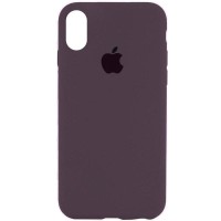 Чохол Silicone Case Full Protective (AA) для Apple iPhone X / XS (5.8") Фіолетовий / Elderberry