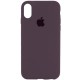 Чохол Silicone Case Full Protective (AA) для Apple iPhone X / XS (5.8") Фіолетовий / Elderberry