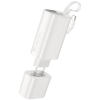 Портативний ЗП Power Bank Hoco J148 Handy PD20W with cable 5000 mAh White