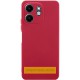 Чохол TPU GETMAN Liquid Silk Full Camera для Motorola Moto G05 / E15 4G Червоний / Dark Red
