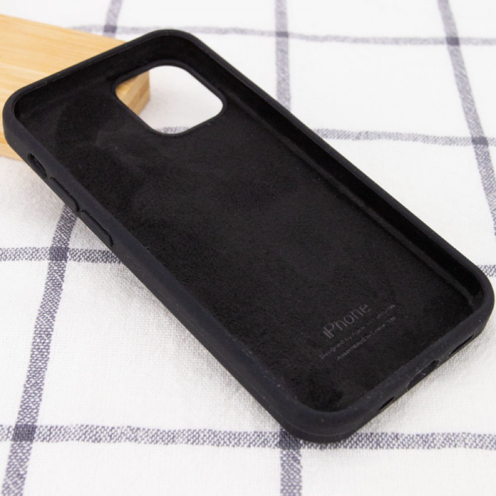 Чохол Silicone Case Full Protective (AA) для Apple iPhone 12 mini (5.4") Чорний / Black