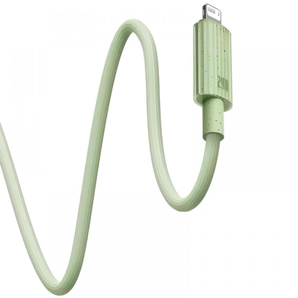 Дата кабель Baseus Habitat Series Fast Charging USB to Lightning 2.4A (2m) (P10360200) Natural Green