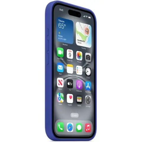 Чохол Silicone case (AAA) with Magsafe and Animation для Apple iPhone 16 Pro Max (6.9") Ultramarine
