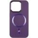 Шкіряний чохол SnapCase with MagSafe для Apple iPhone 13 / 14 (6.1") Dark Purple