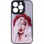 TPU+PC чохол Prisma Ladies для Apple iPhone 14 Pro (6.1") Ukrainian Girl