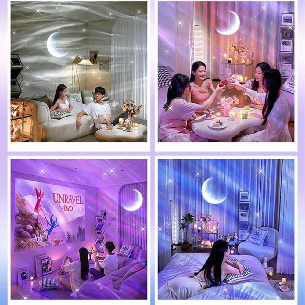 Проектор-нічник Galaxy Moon E24 2400 mAh White