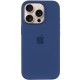 Чохол Silicone case (AAA) with Magsafe and Animation (button) для Apple iPhone 16 Pro Max (6.9") Denim