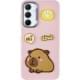 Чохол TPU Leather Toys для Samsung Galaxy A17 4G/5G Capybara / Pink