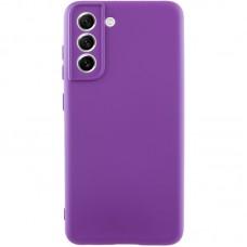 Чохол TPU GETMAN Liquid Silk Full Camera для Samsung Galaxy S21 Фіолетовий / Purple