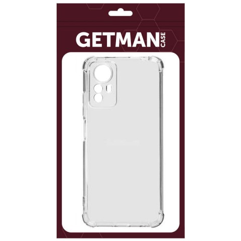TPU чохол GETMAN Ease logo посилені кути Full Camera для Xiaomi Redmi Note 12S Безбарвний (прозорий)