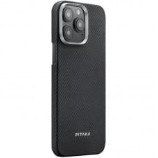 Чохол PC PITAKA with MagSafe для Apple iPhone 15 Pro Max (6.7") Black / Grey