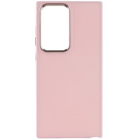 TPU чохол Bonbon Metal Style для Samsung Galaxy S24 Ultra Рожевий / Light pink