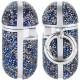 TPU чохол Bling World Rock Diamond для навушників AirPods 1/2 Синій