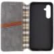Шкіряний чохол-книжка GETMAN Cubic (PU) для Samsung Galaxy A16 4G/5G Сірий