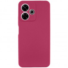 Чохол Silicone Cover Lakshmi Full Camera (AAA) для Xiaomi Redmi 13 4G / Poco M6 4G Бордовий / Plum