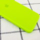 Чохол Silicone Case Square Full Camera Protective (AA) для Apple iPhone XR (6.1") Салатовий / Neon green