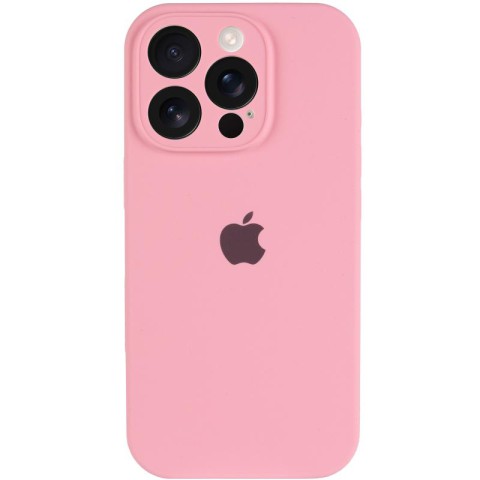 Чохол Silicone Case Full Camera Protective (AA) для Apple iPhone 13 Pro Max (6.7") Рожевий / Light pink