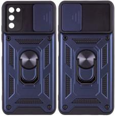 Ударостійкий чохол Camshield Serge Ring для Samsung Galaxy A03s Синій