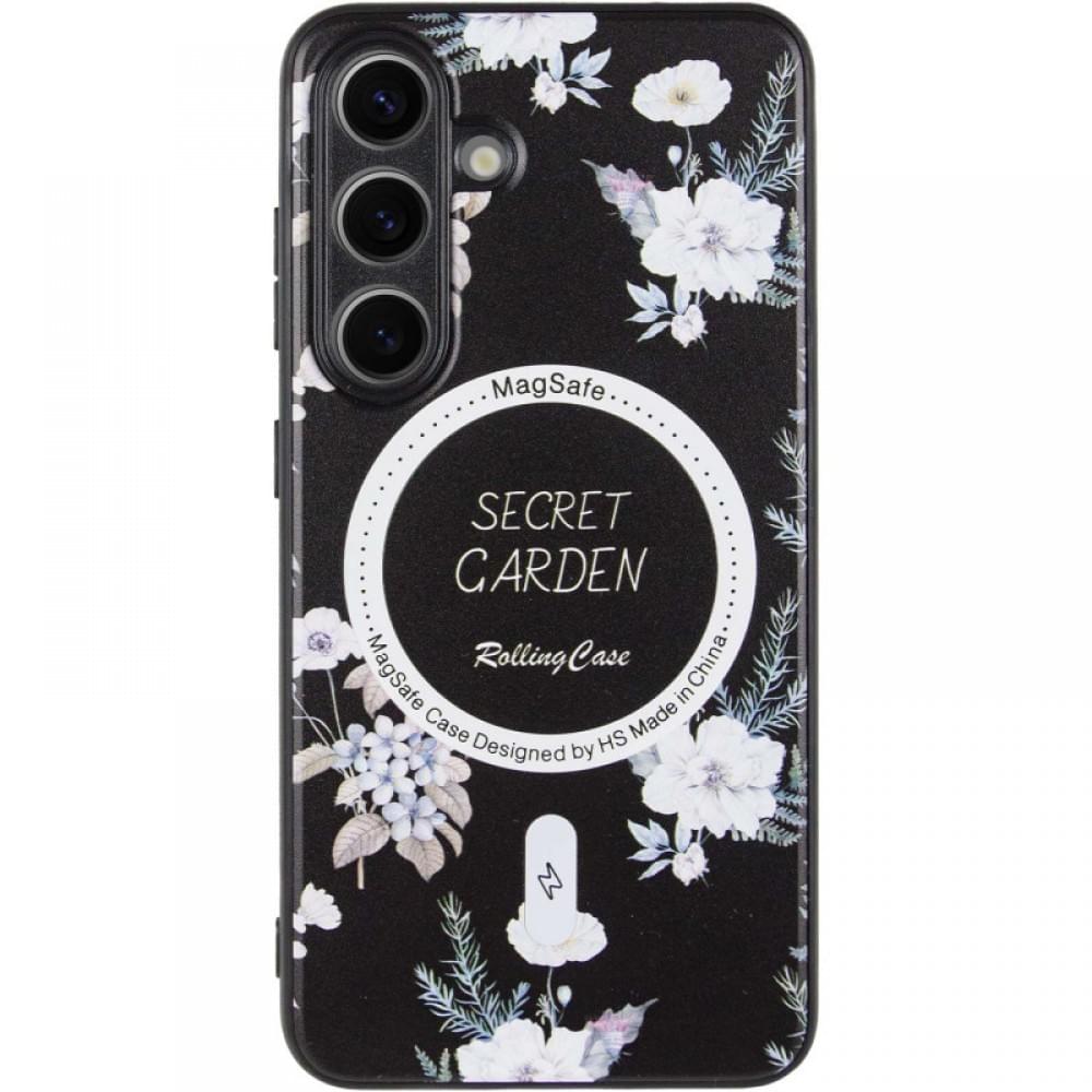 TPU+PC чохол Secret Garden with MagFit для Samsung Galaxy S24 Black